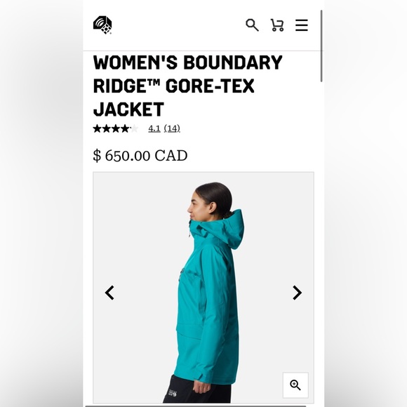 Mountain Hardware tan winter ski jacket size M - Picture 10 of 12